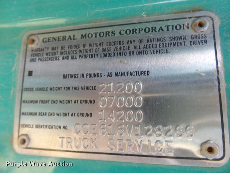 image for item DC3923 1976 Chevrolet C60 bucket truck