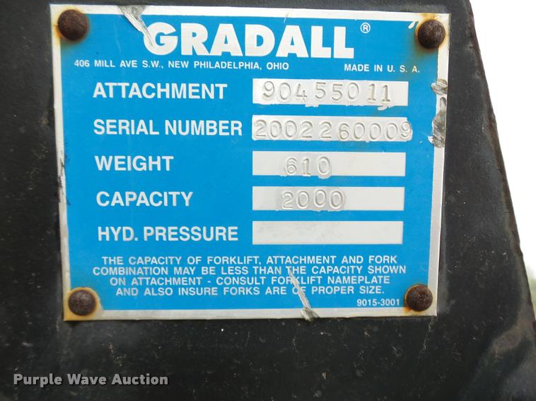 image for item DC6438 Gradall boom attachment