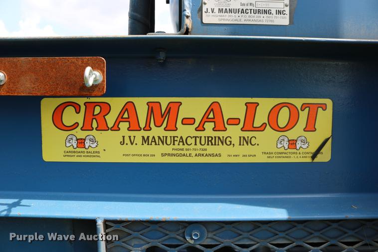 image for item DD0180 1995 Cram-A-Lot HX72 cardboard baler