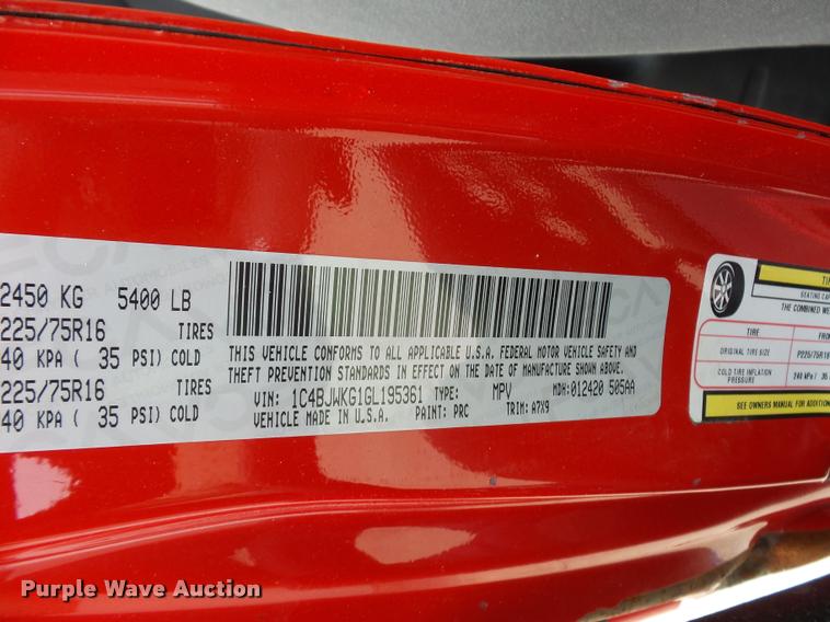 image for item DD1514 2016 Jeep Wrangler SUV