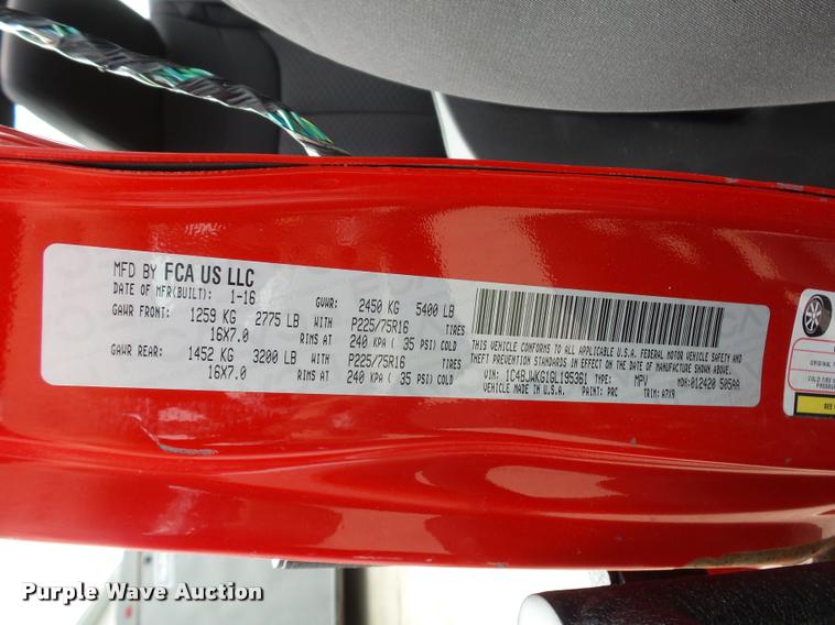 image for item DD1514 2016 Jeep Wrangler SUV