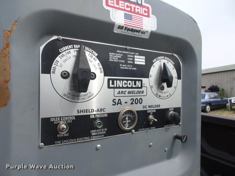 image for item DD1515 Lincoln SA-200 arc welder
