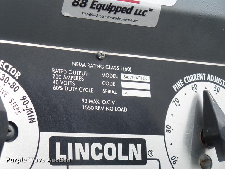 image for item DD1515 Lincoln SA-200 arc welder