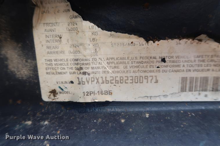 image for item DD1675 2011 Big Tex utility trailer