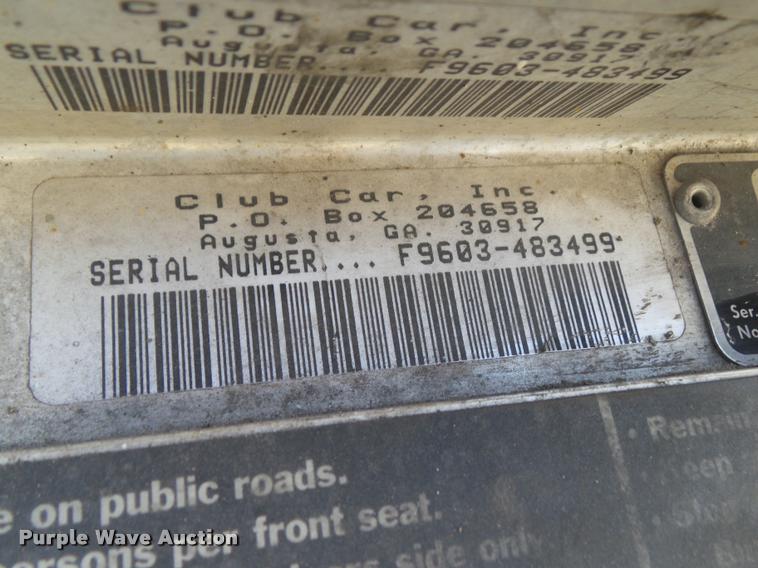 image for item DH9424 Club Car Carry All golf cart