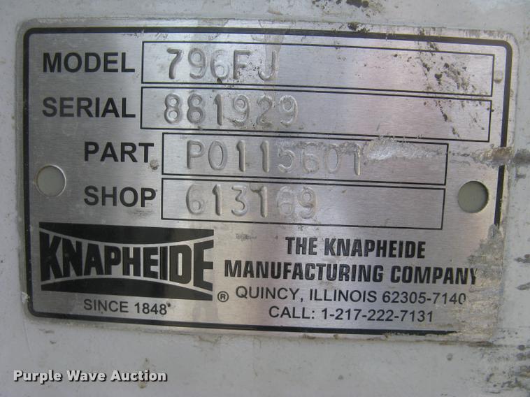 image for item DL9861 Knapheide 796FJ utility bed