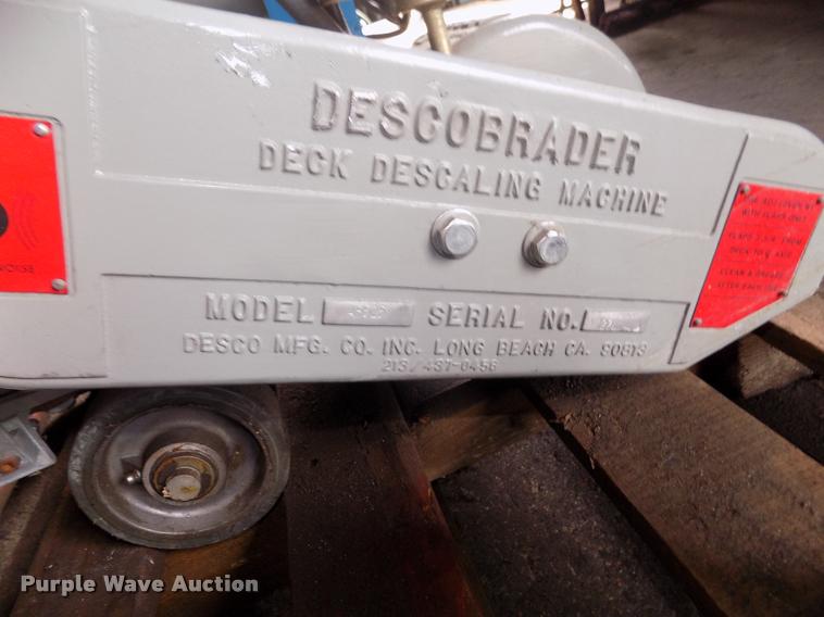 image for item DO9162 Desco AF525 concrete scarifier grinder