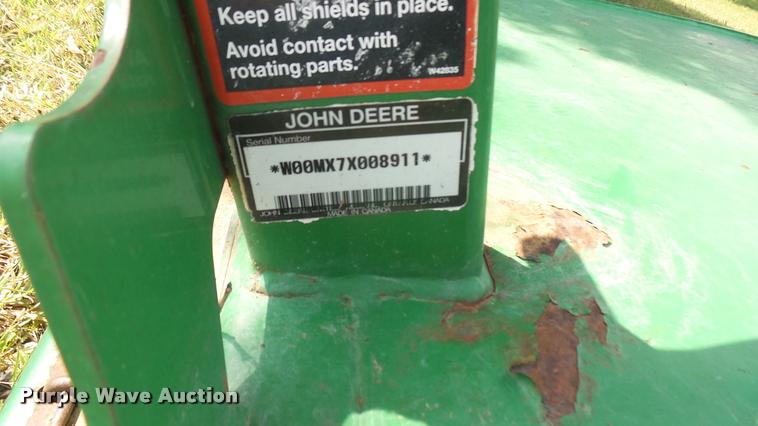 image for item DO9977 John Deere MX7 rotary mower