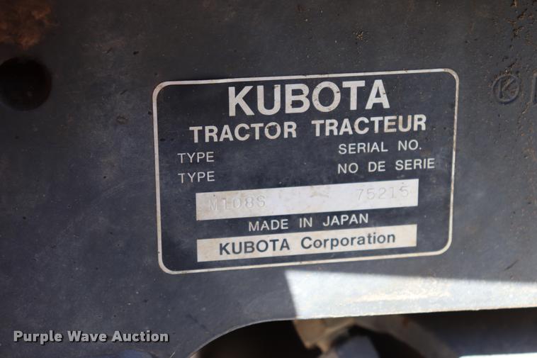 image for item DQ9316 2013 Kubota M108S HFWD tractor