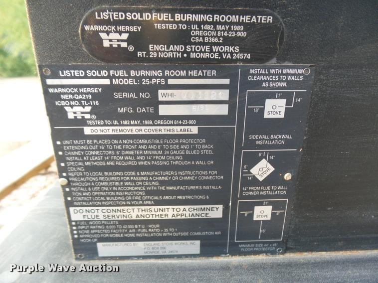 image for item DR9221 Englander pellet stove