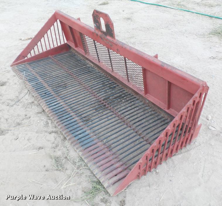 image for item DR9222 Shop built skid steer rock bucket