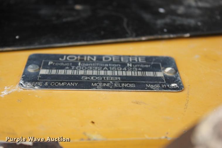 image for item L3211 2008 John Deere 332 skid steer