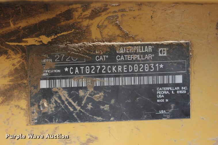 image for item L3213 2010 Caterpillar 272C skid steer