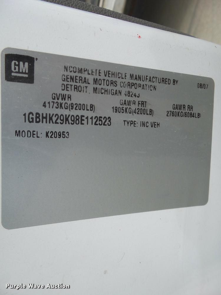 image for item L5632 2008 Chevrolet Silverado K2500HD Ext. Cab utility bed pickup truck