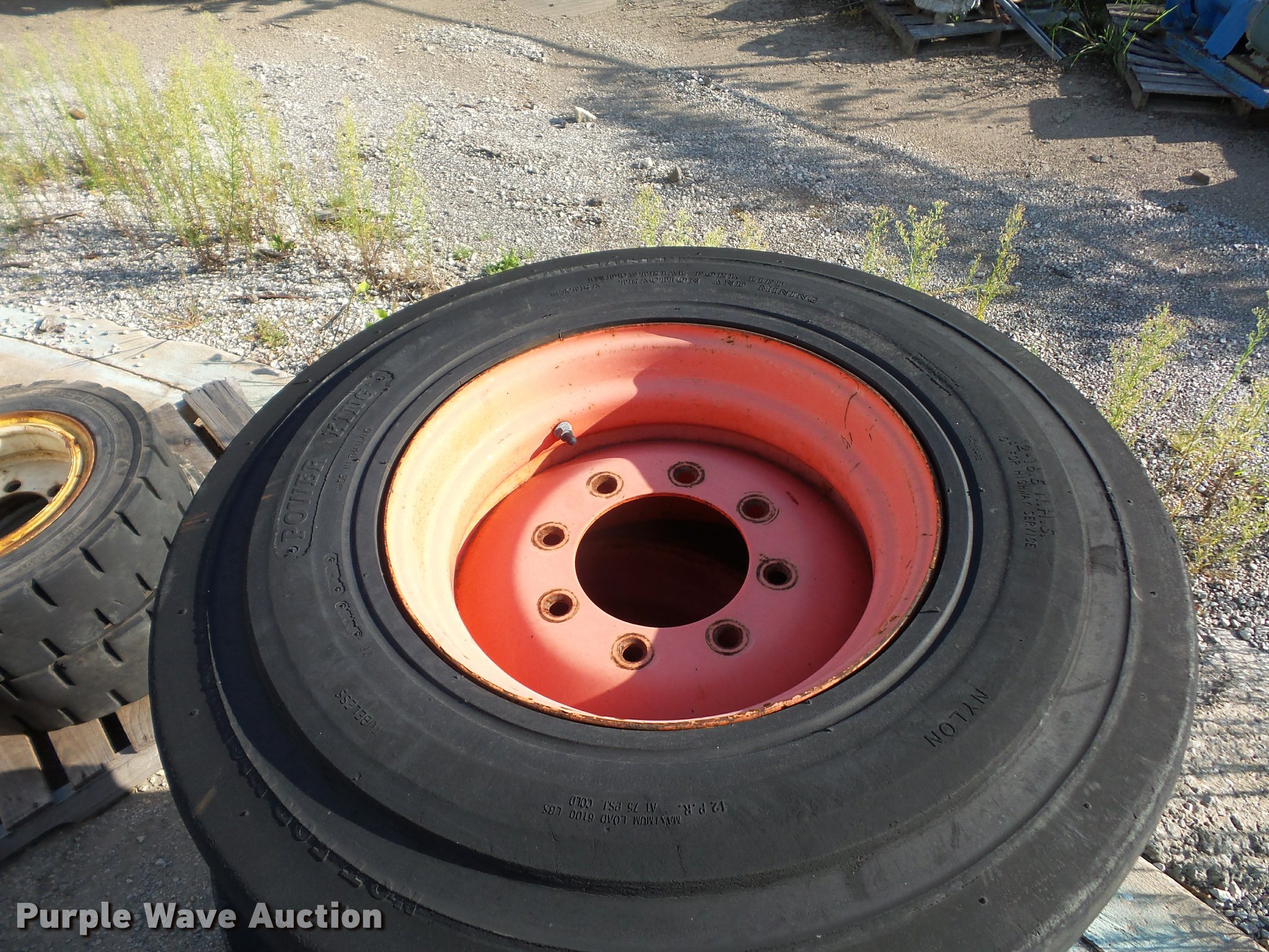 (4) 1216.5 tires and wheels in Lenexa, KS Item DD1612 sold Purple Wave