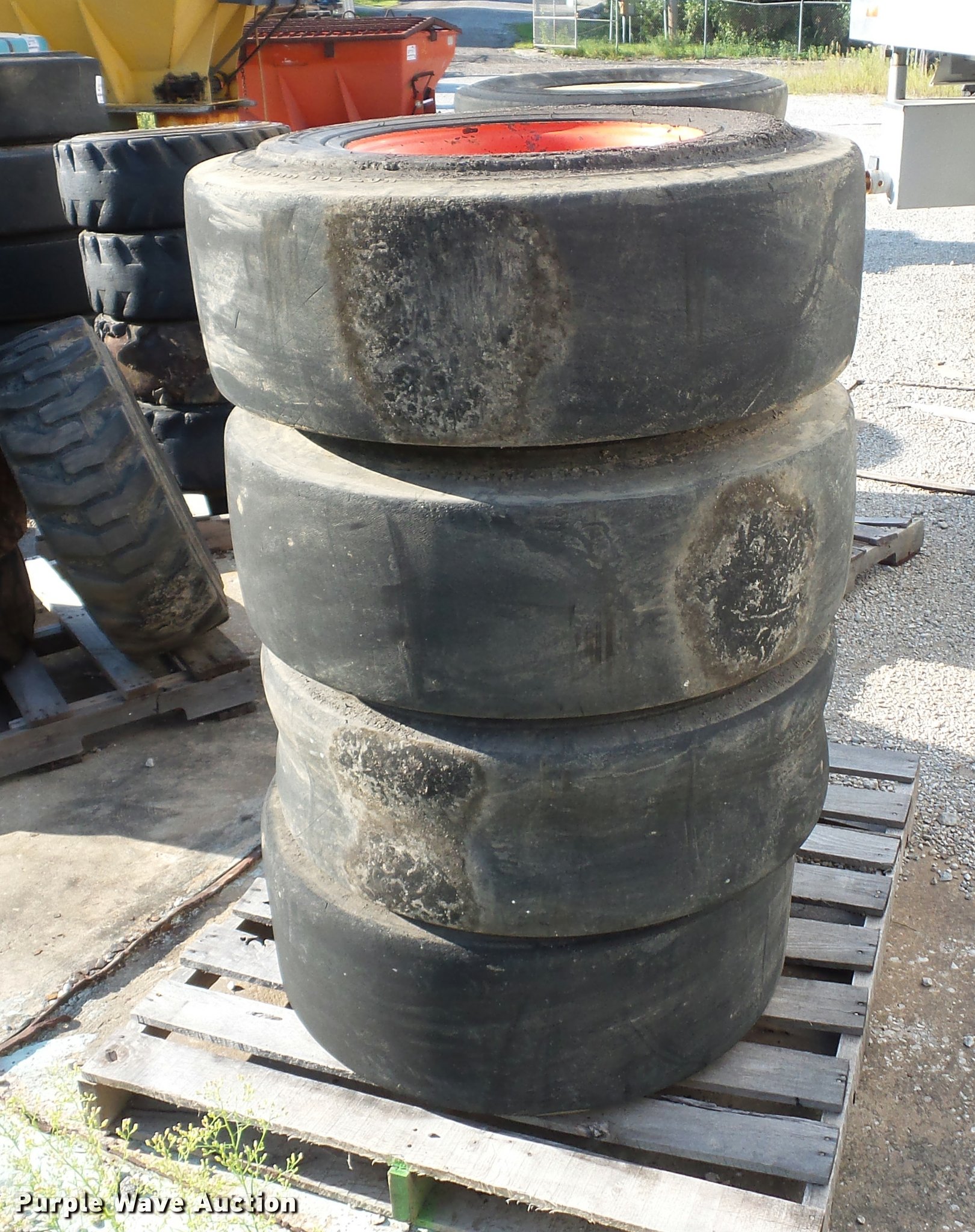 (4) tires and wheels in Lenexa, KS Item DD1615 sold Purple Wave