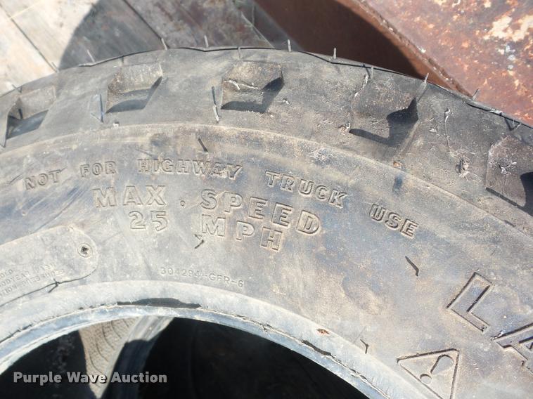 image for item BI9594 (2) Goodyear Laborer 11L-16SL tires