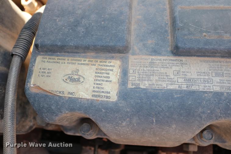 image for item DA6870 2004 Mack CV713 Granite semi truck