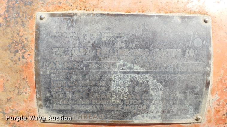 image for item DB3467 Toledo pipe threader