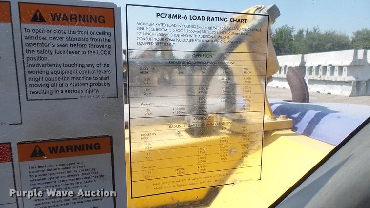 image for item DB3476 2005 Komatsu PC78MR-6 compact excavator