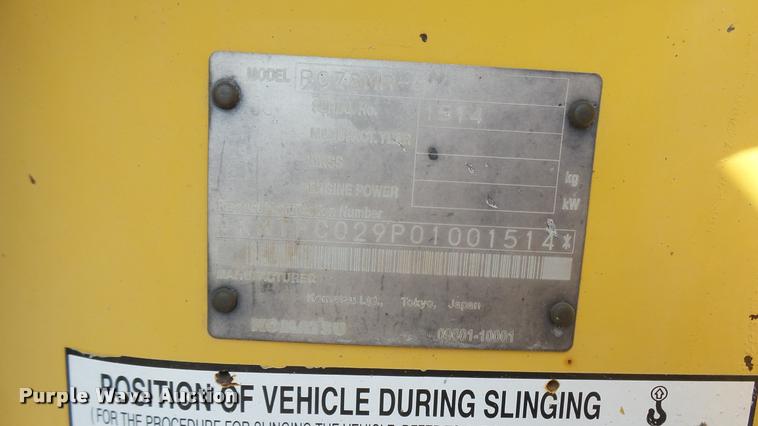 image for item DB3476 2005 Komatsu PC78MR-6 compact excavator