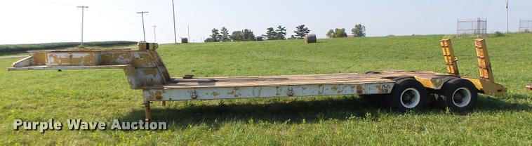 image for item DB5893 1972 Hyster lowboy equipment trailer