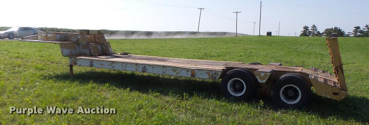 image for item DB5893 1972 Hyster lowboy equipment trailer