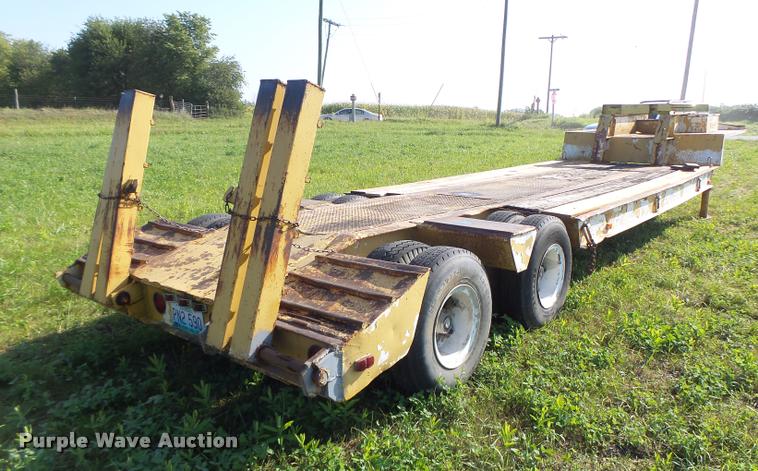 image for item DB5893 1972 Hyster lowboy equipment trailer