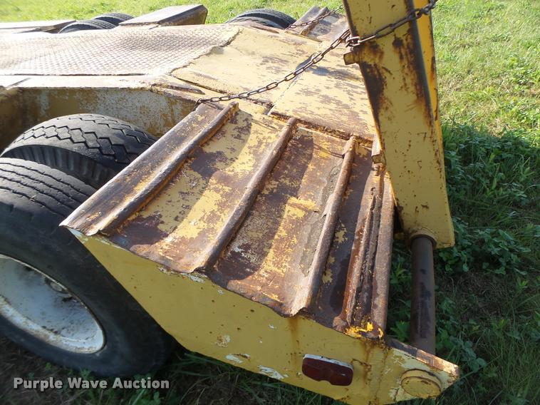 image for item DB5893 1972 Hyster lowboy equipment trailer