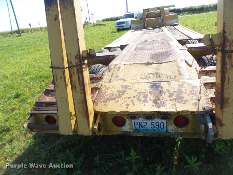 image for item DB5893 1972 Hyster lowboy equipment trailer
