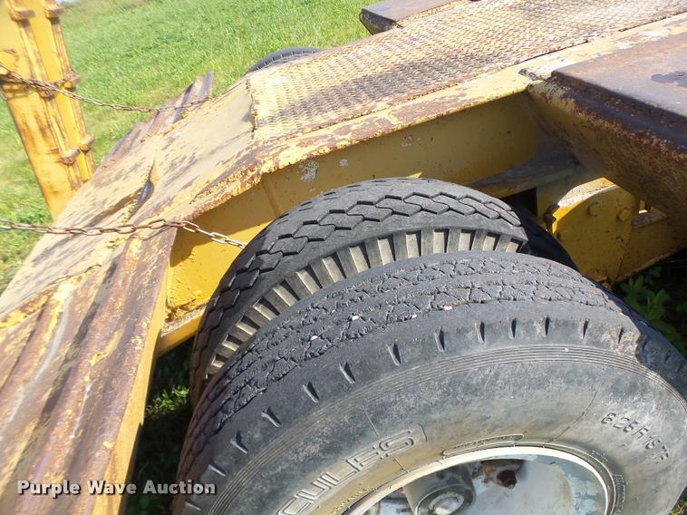 image for item DB5893 1972 Hyster lowboy equipment trailer