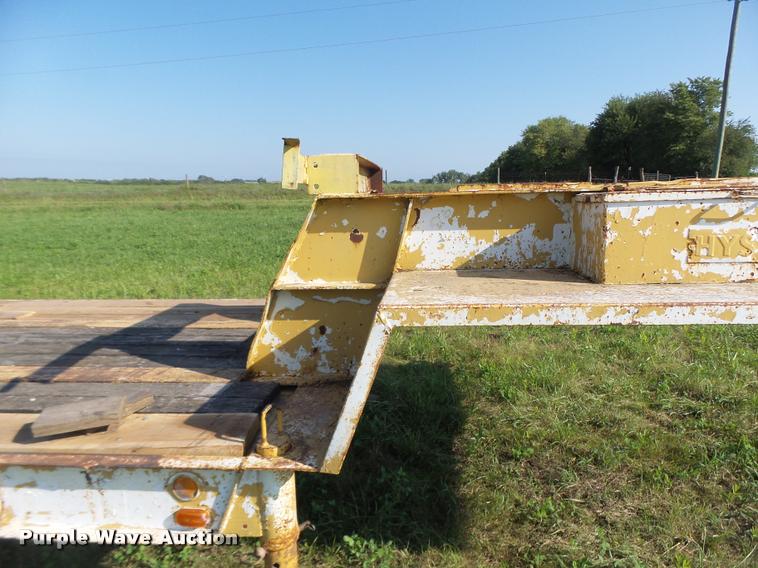 image for item DB5893 1972 Hyster lowboy equipment trailer