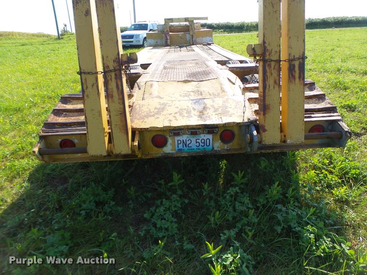 image for item DB5893 1972 Hyster lowboy equipment trailer