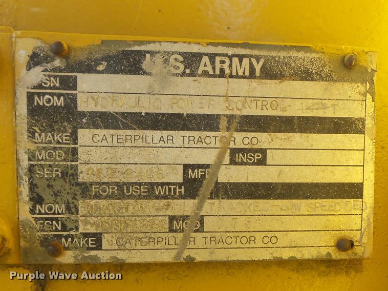 image for item DB6448 1972 Caterpillar D7F military dozer