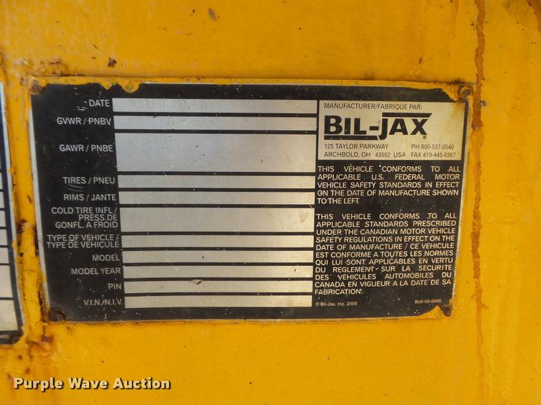 image for item DB6454 2007 Biljax 5533A boom lift