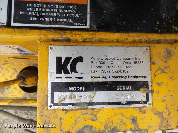 image for item DB6476 Kelly-Creswell WV50-AG paint striping machine