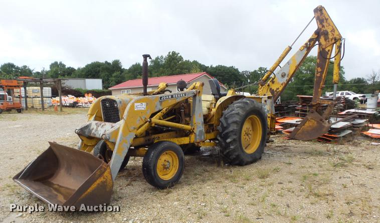 image for item DB6477 John Deere 2010 industrial tractor backhoe