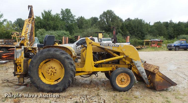 image for item DB6477 John Deere 2010 industrial tractor backhoe