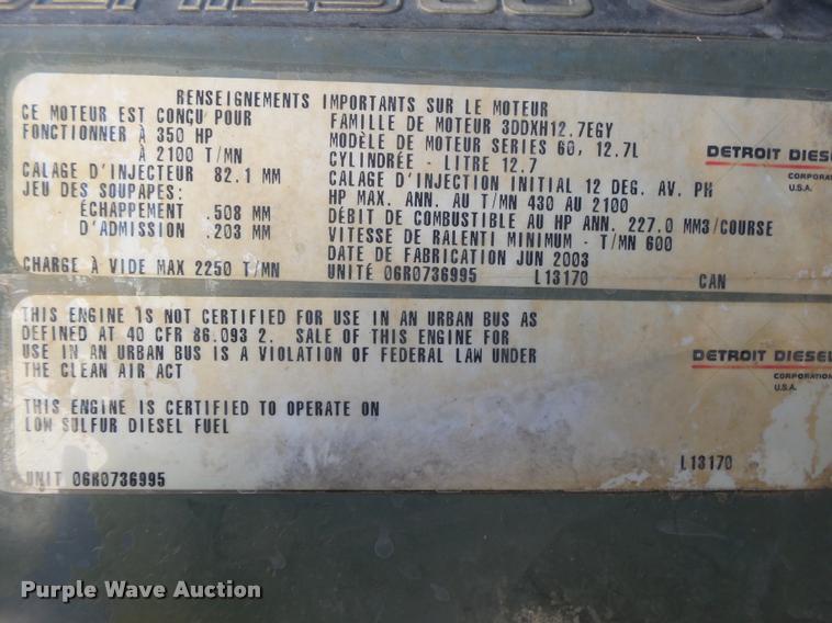 image for item DB7399 2004 Freightliner FLD120 SD dump truck