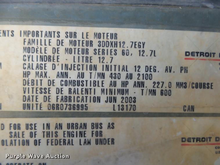 image for item DB7399 2004 Freightliner FLD120 SD dump truck