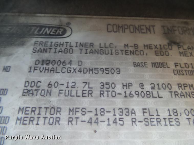 image for item DB7400 2004 Freightliner FLD120 SD dump truck