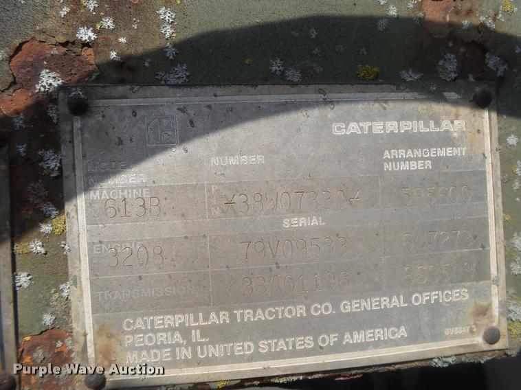 image for item DB7417 1982 Caterpillar 613B grid roller scraper