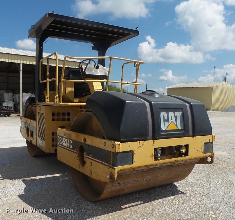 image for item DB7418 1999 Caterpillar CB-534C double drum vibratory roller