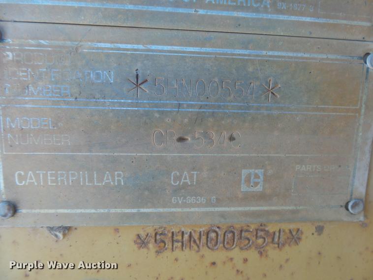 image for item DB7418 1999 Caterpillar CB-534C double drum vibratory roller