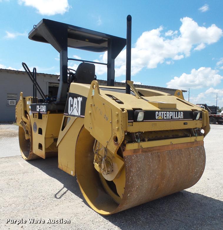 image for item DB7419 2003 Caterpillar CB-534D double drum vibratory roller