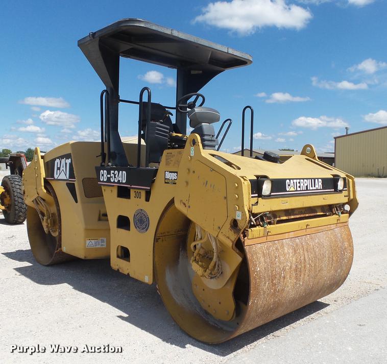 image for item DB7419 2003 Caterpillar CB-534D double drum vibratory roller