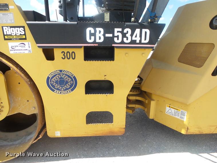 image for item DB7419 2003 Caterpillar CB-534D double drum vibratory roller