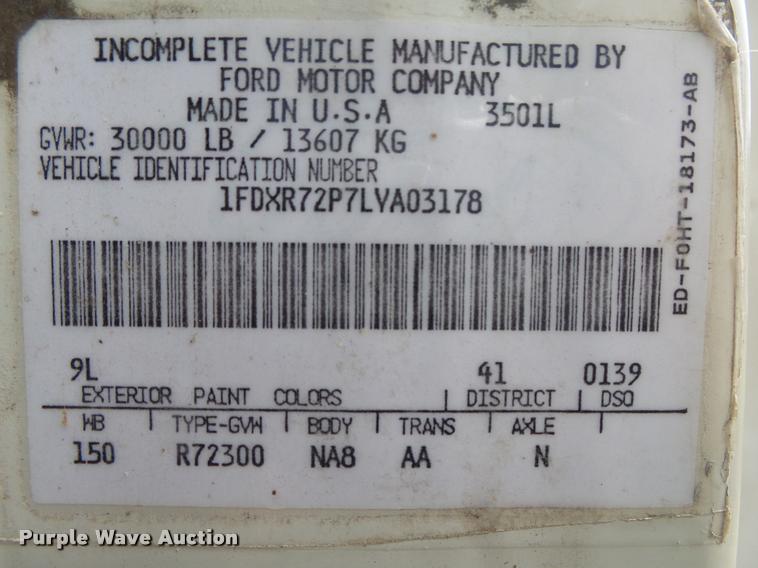 image for item DB7462 1990 Ford L7000 street sweeper truck