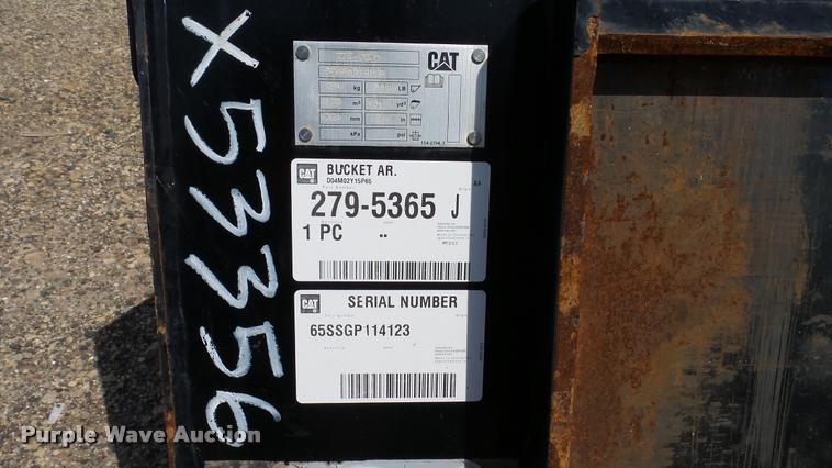 image for item DC2731 Caterpillar skid steer bucket