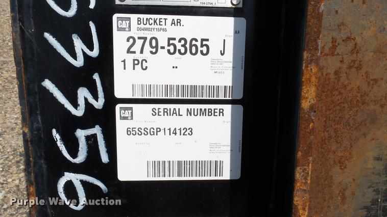 image for item DC2731 Caterpillar skid steer bucket